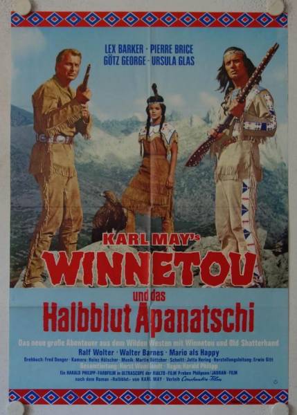 Karl May Winnetou and the Crossbreed original release german movie poster